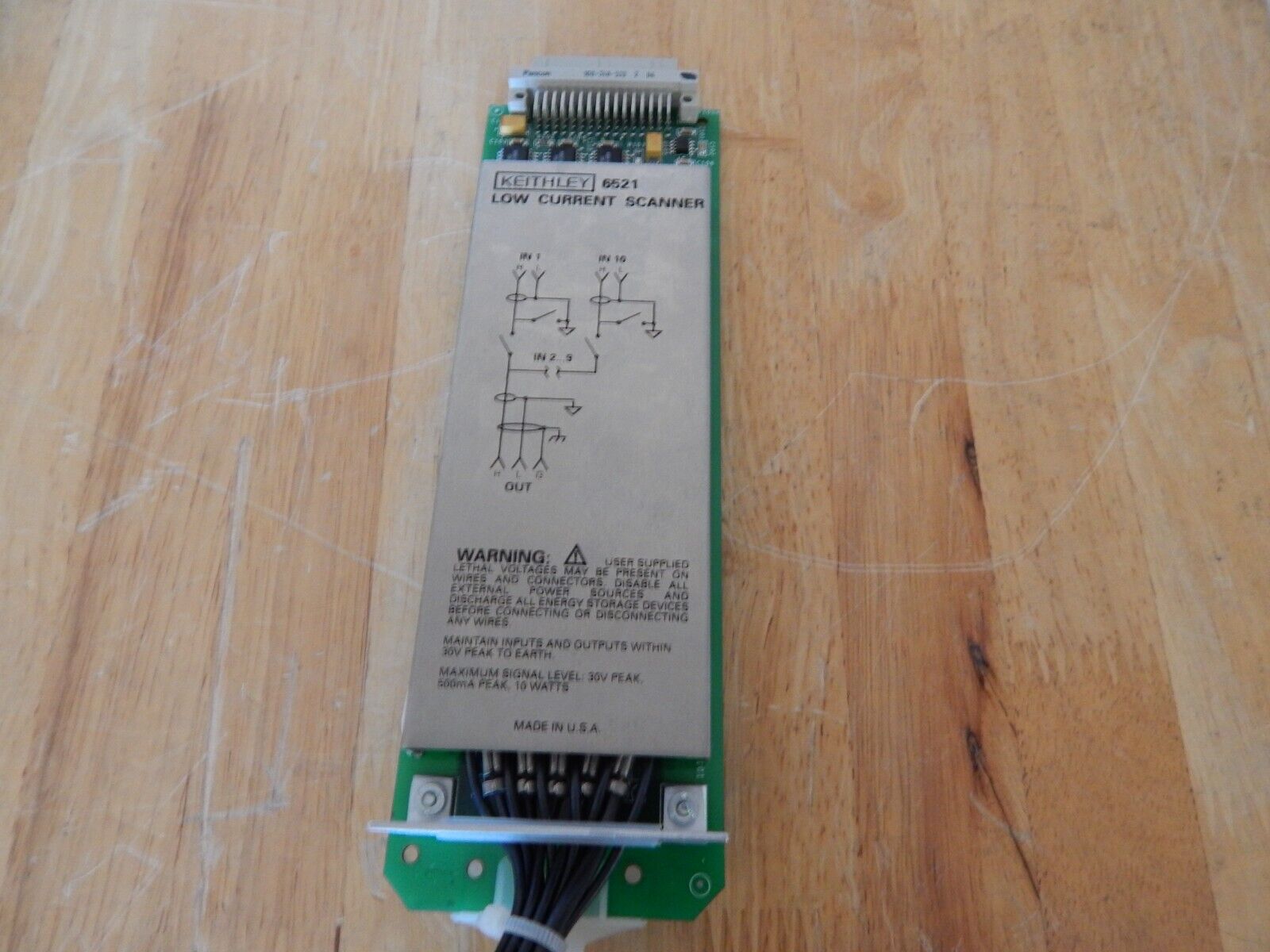 Keithley 6521 Low Current 10 Channel Scanner Card for 6517A or 6517B Keithley 6521 Low Current 10 Channel Scanner Card for 6517A or 6517B